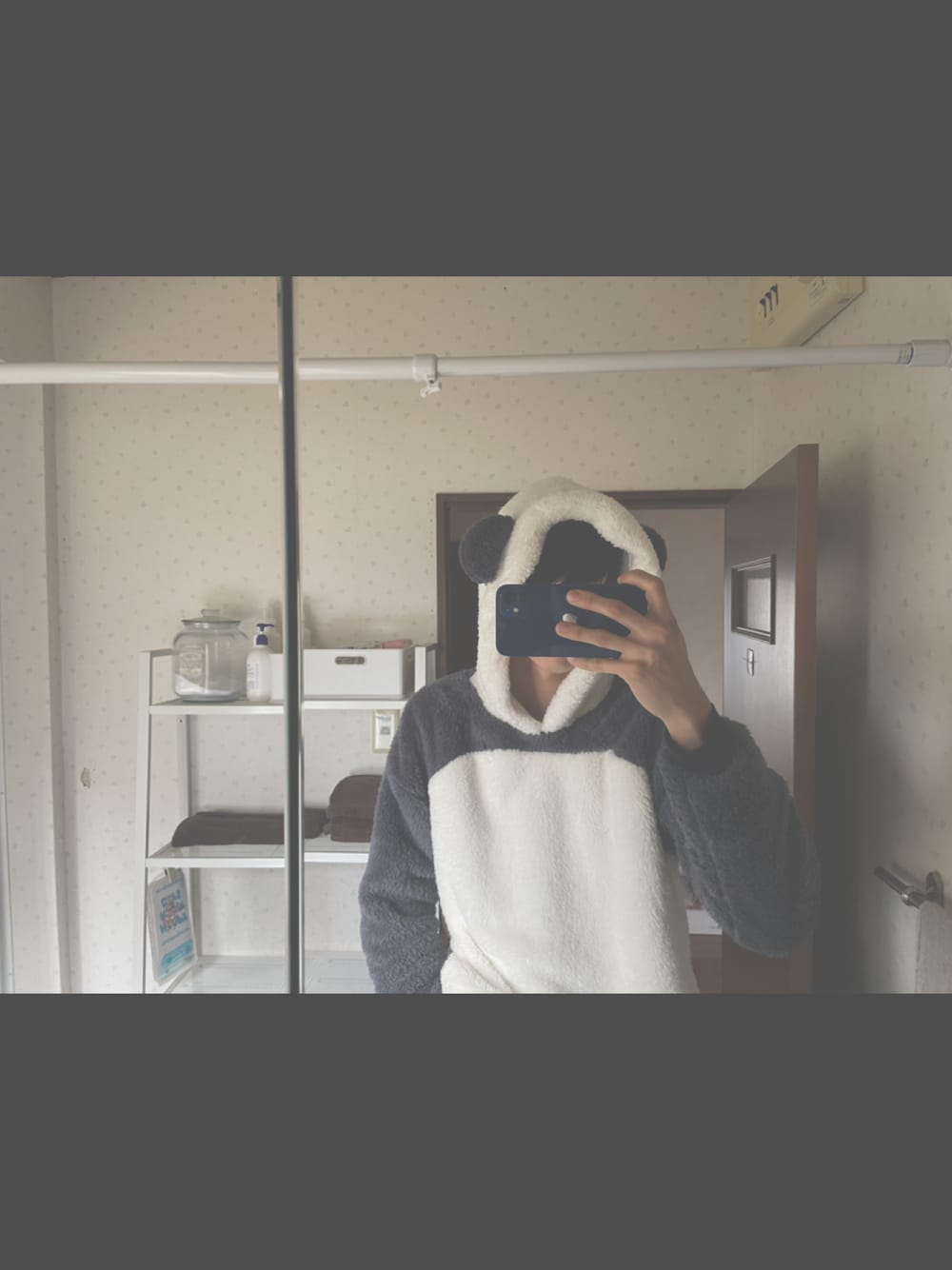 「GU、今年もよろしくお願いします、パジャマ、パンダ、あったかコーデ」｜「GUのアイテム（ルームウェア/パジャマ、ホワイト系）」を使った、☺︎kazuya☺︎さん（メンズ・176cm）の冬コーディネートの1枚目の写真