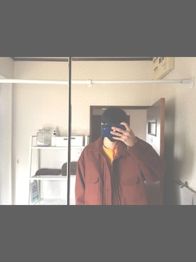 「ニコアンド」｜「アイテム（ミリタリージャケット）」を使った、☺︎kazuya☺︎さん（メンズ・176cm）の冬コーディネート