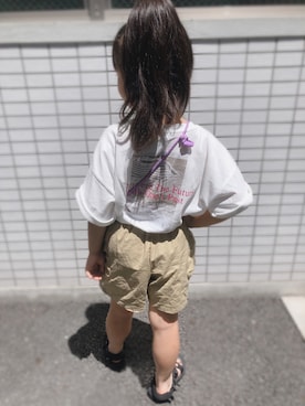 「アイテム（サンダル）」を使った、こったんさん（キッズ・120cm）の夏コーディネート
