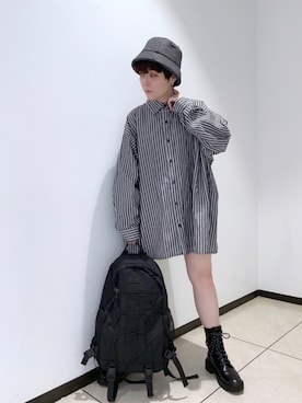 「H&M（エイチ・アンド・エム）のアイテム（帽子）」を使った、ひらたさん（レディース・161cm）の秋コーディネート