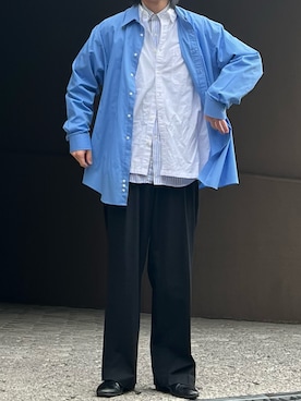 「春服デビュー宣言」｜「アイテム（スリッポン）」を使った、だいさん（メンズ・177cm）の春コーディネート