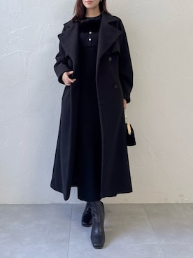 「アイテム（ワンピース/ドレス）」を使った、mikiさん（レディース・153cm）の秋コーディネート