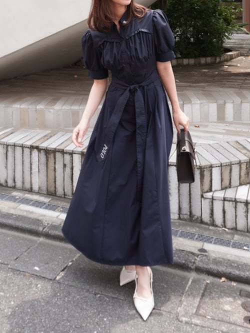 POLOBCSコラボ】コルセットスウィッチングシャツワンピース