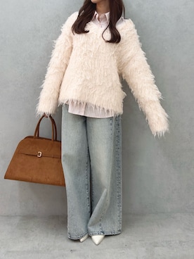 「アイテム（パンプス）」を使った、mikiさん（レディース・153cm）の秋コーディネート