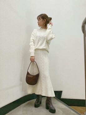 mikiさん（レディース・153cm）の冬コーディネート