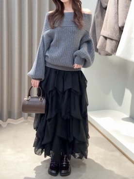 「dazzlin（ダズリン）のアイテム」を使った、mikiさん（レディース・153cm）の冬コーディネート