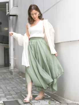 「dazzlin（ダズリン）のアイテム（アクセサリー）」を使った、mikiさん（レディース・153cm）の夏コーディネート