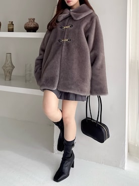 mikiさん（レディース・153cm）の冬コーディネート