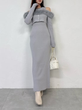 「アイテム（ワンピース/ドレス）」を使った、mikiさん（レディース・153cm）の秋コーディネート