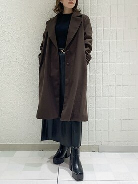 「dazzlin（ダズリン）のアイテム（その他）」を使った、mikiさん（レディース・153cm）の冬コーディネート