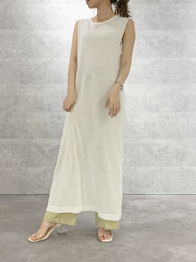 「dazzlin（ダズリン）のメニーストラップサンダル【WEB限定】（サンダル）」を使った、mikiさん（レディース・153cm）の夏コーディネート