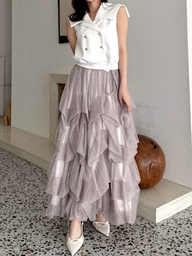 「dazzlin（ダズリン）のアイテム」を使った、mikiさん（レディース・153cm）の春コーディネート