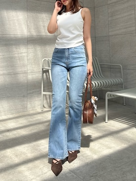 「dazzlin（ダズリン）のアイテム」を使った、mikiさん（レディース・153cm）の夏コーディネート