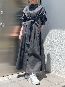 「アイテム（ワンピース、その他）」を使った、mikiさん（レディース・153cm）の夏コーディネート