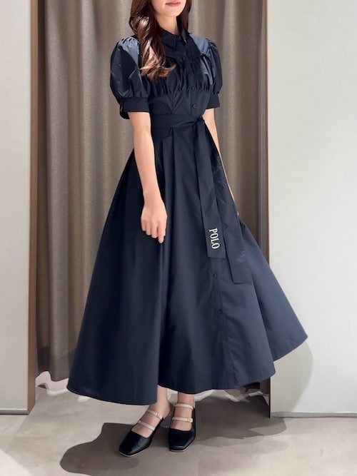 【国内即発送】 POLOBCSコラボ】コルセットスウィッチングシャツワンピース ワンピース
