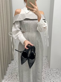 リボンシャツベアライクワンピース｜ダズリン（dazzlin）アウトレット