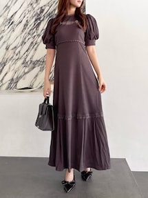 dazzlin 谷崎早耶コラボワンピース ≠ME 谷崎早耶コラボ】デコルテオープンカットワンピース｜ダズリン