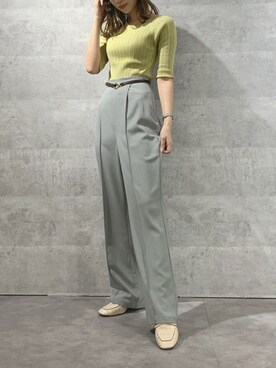 「dazzlin（ダズリン）のビットローファー（ローファー）」を使った、mikiさん（レディース・153cm）の夏コーディネート