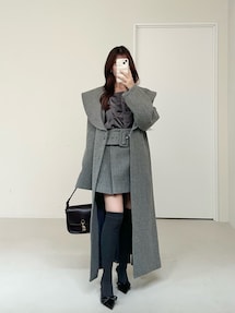 久間田琳加コラボ】ビッグカラーコクーンコート｜ダズリン（dazzlin