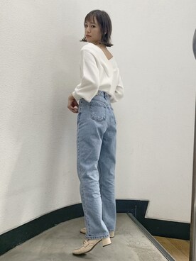 「dazzlin（ダズリン）のビットローファー（ローファー）」を使った、mikiさん（レディース・153cm）の秋コーディネート