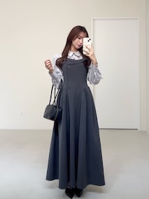 久間田琳加コラボ】シャツベアドッキングワンピース｜ダズリン