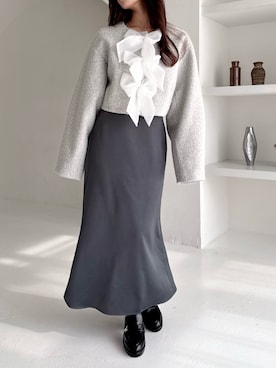 「dazzlin（ダズリン）のアイテム（ジャケット/アウター）」を使った、mikiさん（レディース・153cm）の冬コーディネート