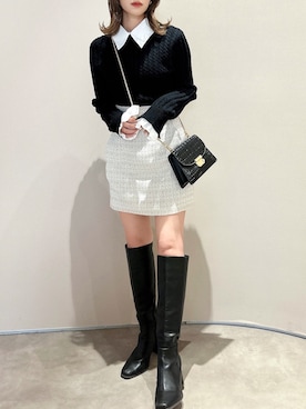 dazzlin（ダズリン）の「ケーブルシャツドッキングニット（ニット 