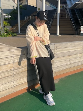 「CPCM」｜「アイテム（スニーカー）」を使った、natyy162さん（レディース・162cm）の春コーディネート