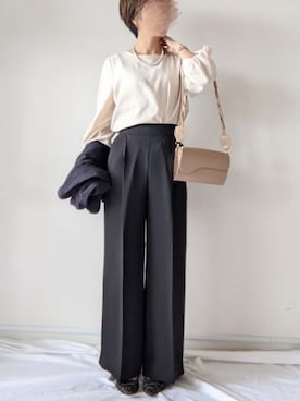 「Agreable（アグレアーブル）のアイテム」を使った、Pmnky56【相互フォロー】さん（レディース・153cm）の春コーディネート