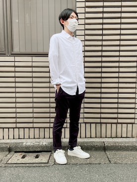 「TETE HOMME（テットオム）のアイテム（トップス）」を使った、TETE HOMME OFFICEさん（メンズ・166cm）の夏コーディネート
