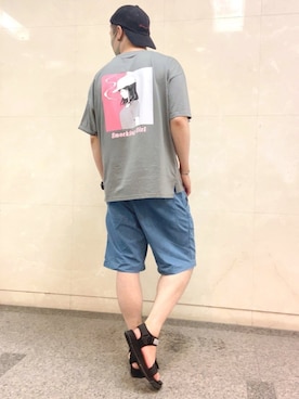 「WILD THINGS（ワイルドシングス）のアイテム（パンツ）」を使った、TETE HOMME OFFICEさん（メンズ・178cm）の夏コーディネート
