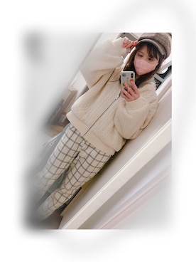 「apres jour（アプレジュール）のアイテム（帽子）」を使った、tyatyaさん（レディース・156cm）の冬コーディネート
