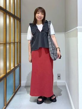 「LEPSIM（レプシィム）のアイテム」を使った、megu_lpさん（レディース・160cm）の夏コーディネート