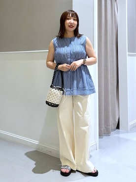「アイテム（シャツ/ブラウス）」を使った、megu_lpさん（レディース・160cm・30代）の夏コーディネート