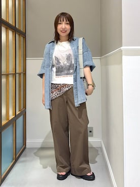 「アイテム（アクセサリー）」を使った、megu_lpさん（レディース・160cm）の夏コーディネート