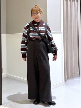 「アイテム（マタニティウェア/グッズ）」を使った、megu_lpさん（レディース・160cm）の秋コーディネート