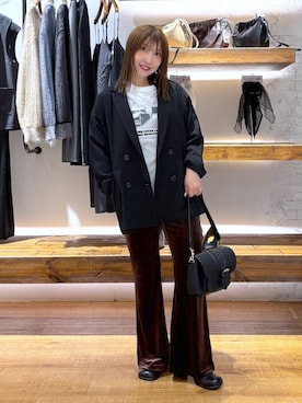 「アイテム（テーラードジャケット）」を使った、megu_lpさん（レディース・160cm・30代）の秋コーディネート