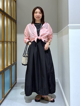 「アイテム（ハンドバッグ）」を使った、megu_lpさん（レディース・160cm・30代）の夏コーディネート
