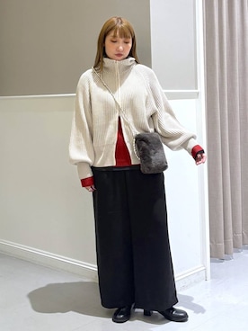 「アイテム（ショルダーバッグ）」を使った、megu_lpさん（レディース・160cm・30代）の秋コーディネート