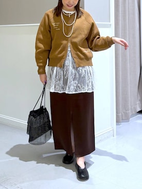 「アイテム（ネックレス）」を使った、megu_lpさん（レディース・160cm・30代）の秋コーディネート