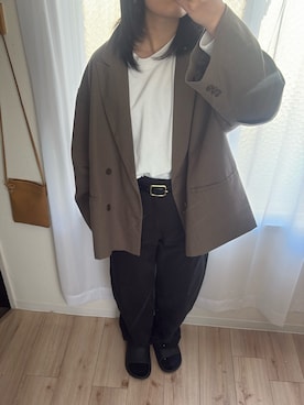 「classicalelf（クラシカルエルフ）のアイテム（テーラードジャケット）」を使った、ねこさん（レディース・158cm）の春コーディネート