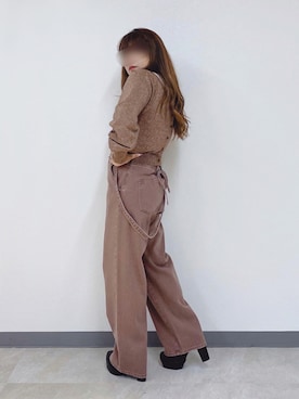 「GRL（グレイル）のアイテム（その他シューズ）」を使った、* 𝙠𝙧𝙣 *さん（レディース・148cm）の秋コーディネート