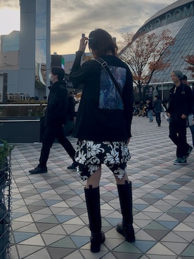 「アイテム（Tシャツ/カットソー）」を使った、mashuさん（レディース・163cm）の秋コーディネート