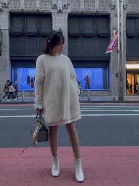 「アイテム（レッグウェア）」を使った、mashuさん（レディース・163cm）の秋コーディネート