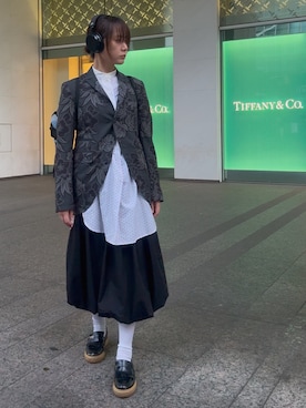 「アイテム（スカート）」を使った、mashuさん（レディース・163cm）の秋コーディネート