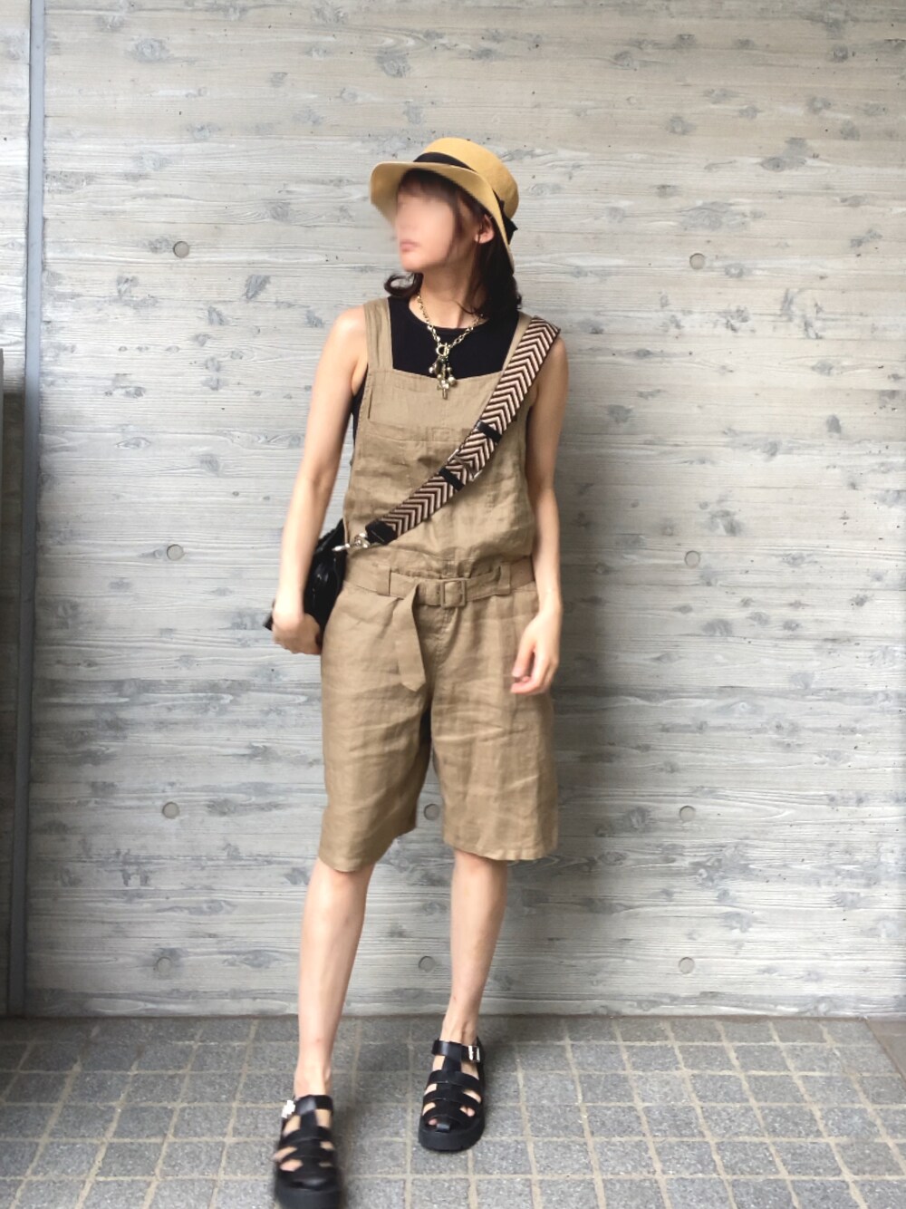JUNYA WATANABE COMME des GARCONSのオールインワン・サロペットを使っ