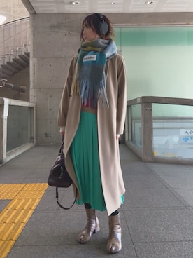 「CELINE（セリーヌ）のアイテム」を使った、mashuさん（レディース・163cm）の冬コーディネート