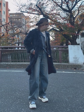 「アイテム（手袋）」を使った、mashuさん（レディース・163cm）の冬コーディネート