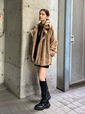 「EMODA（エモダ）のアイテム（その他アウター）」を使った、LISA さん（レディース・160cm）の秋コーディネート