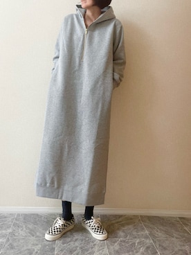 「アイテム（ワンピース/ドレス）」を使った、ちいさん（レディース・170cm）の秋コーディネート